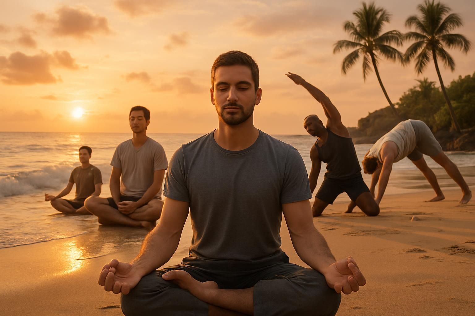 Découvrez pourquoi le yoga est particulièrement bénéfique pour le corps et l’esprit des hommes : amélioration de la force, réduction du stress, équilibre émotionnel et bien-être global. Adoptez une pratique adaptée et transformez votre quotidien.
